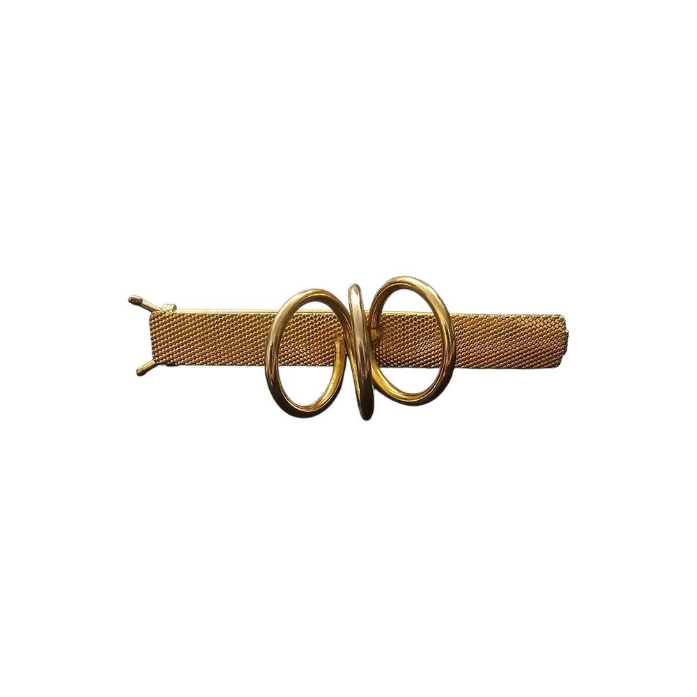 vintage gold-tone Swiril barrette Hair Clip